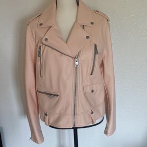 Levi’s Faux Leather Blush Pink Jacket Size XL